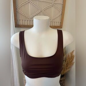 SKIMS Brown Bikini Top